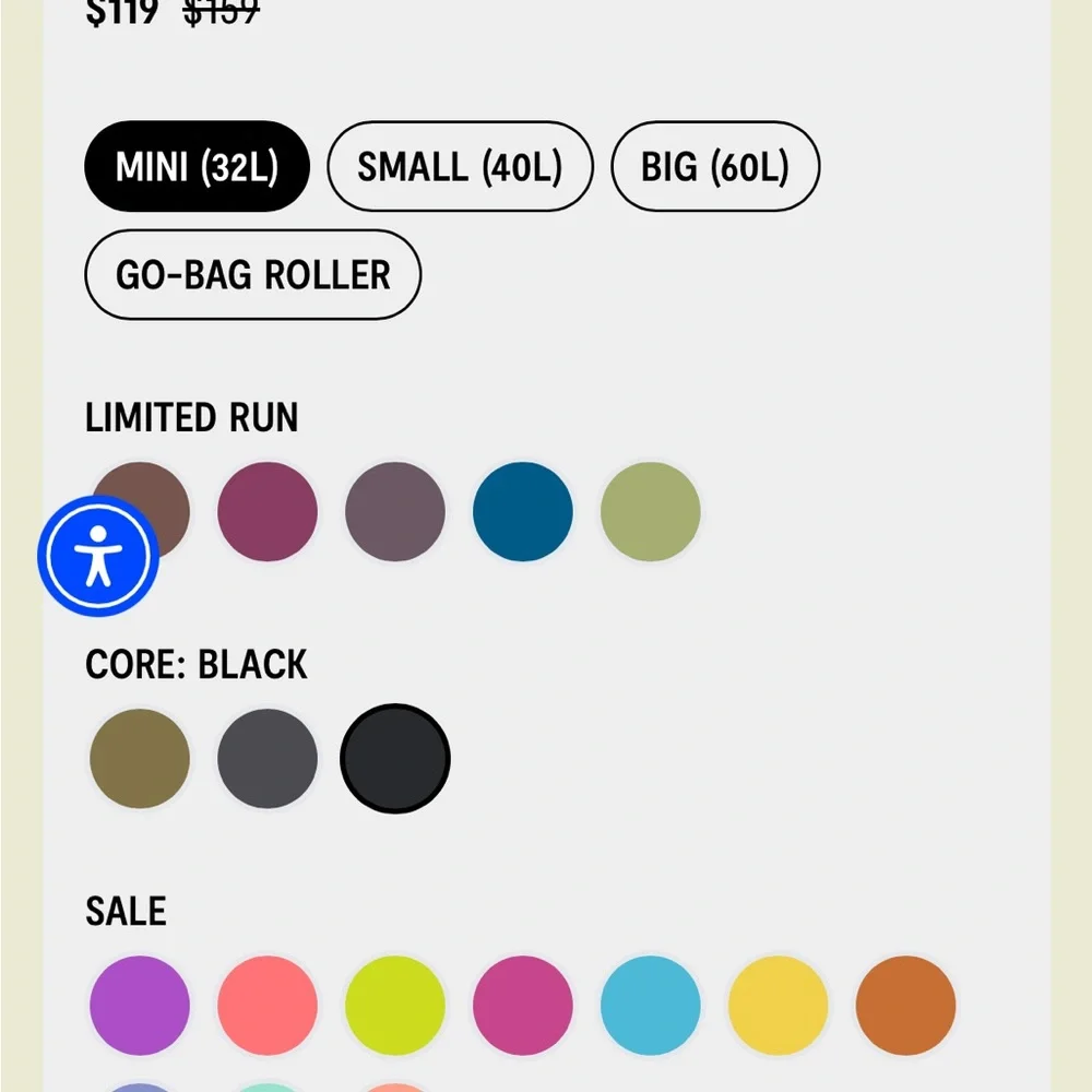 Baboon to the Moon, Go-Bag Mini Backpack, Black - Picture 4 of 11